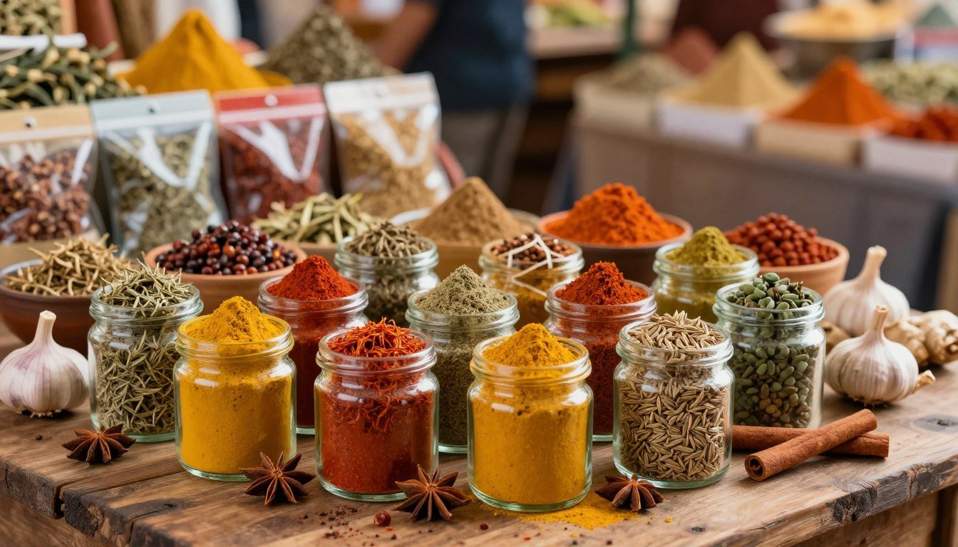 Die Vielfalt von Gewürzen aus aller Welt erleben
