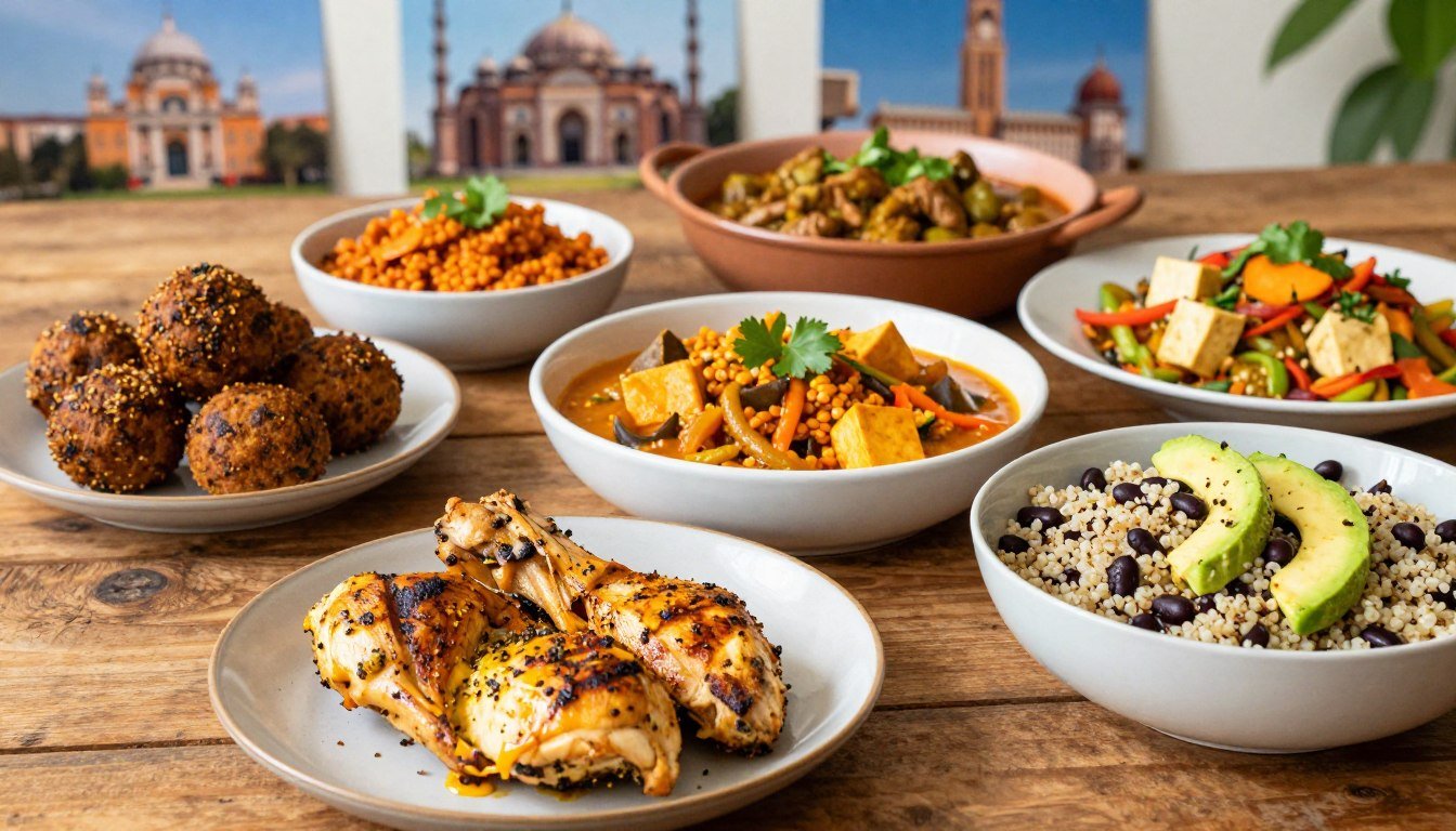 Proteinreiche Rezepte aus aller Welt für eine gesunde Ernährung